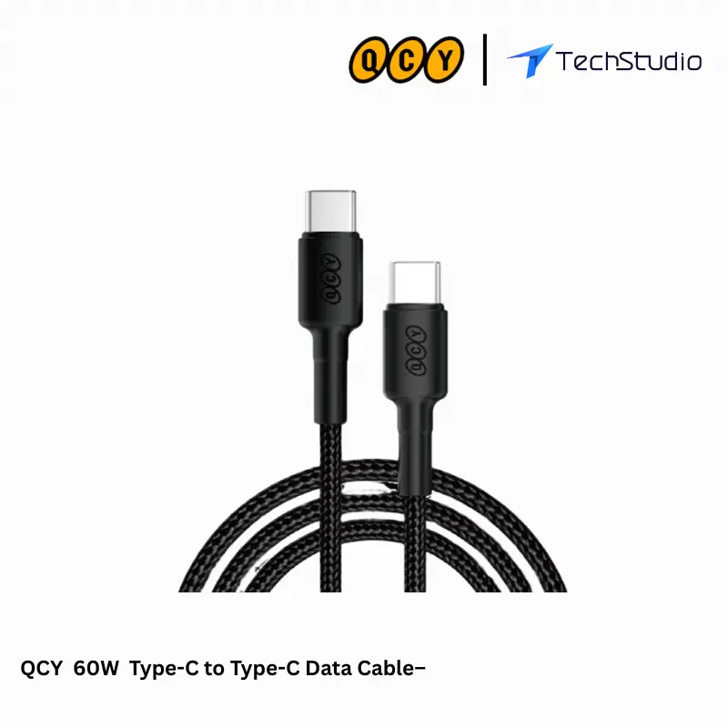 QCY DC13 60W Quick Charging Type-C to Type-C Data Cableâ