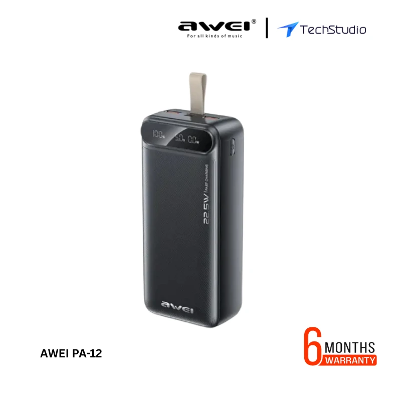 AWEI PA-12 30000mAh Fast Charging Power Bank