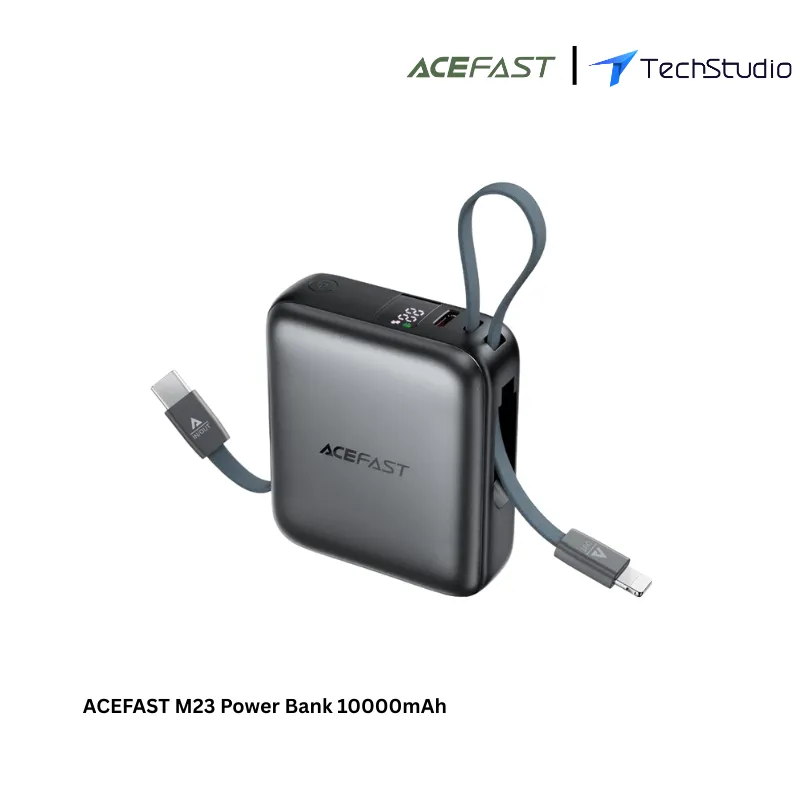ACEFAST M23 Power Bank 10000mAh Built-In Dual Cables 22.5W Fast Charging