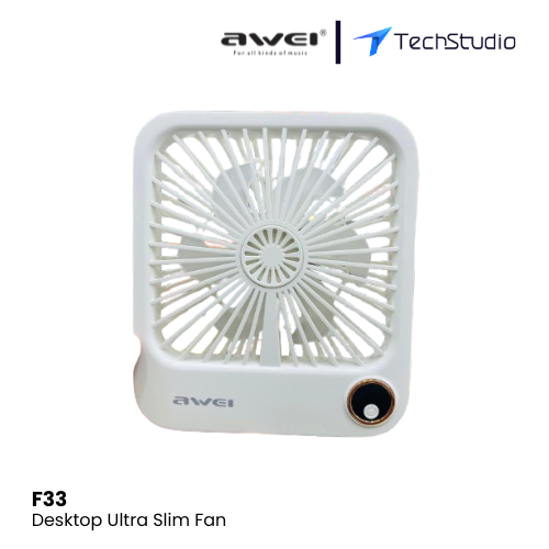 Awei F33 Desktop Ultra Slim Fan 1800mAh - 3
