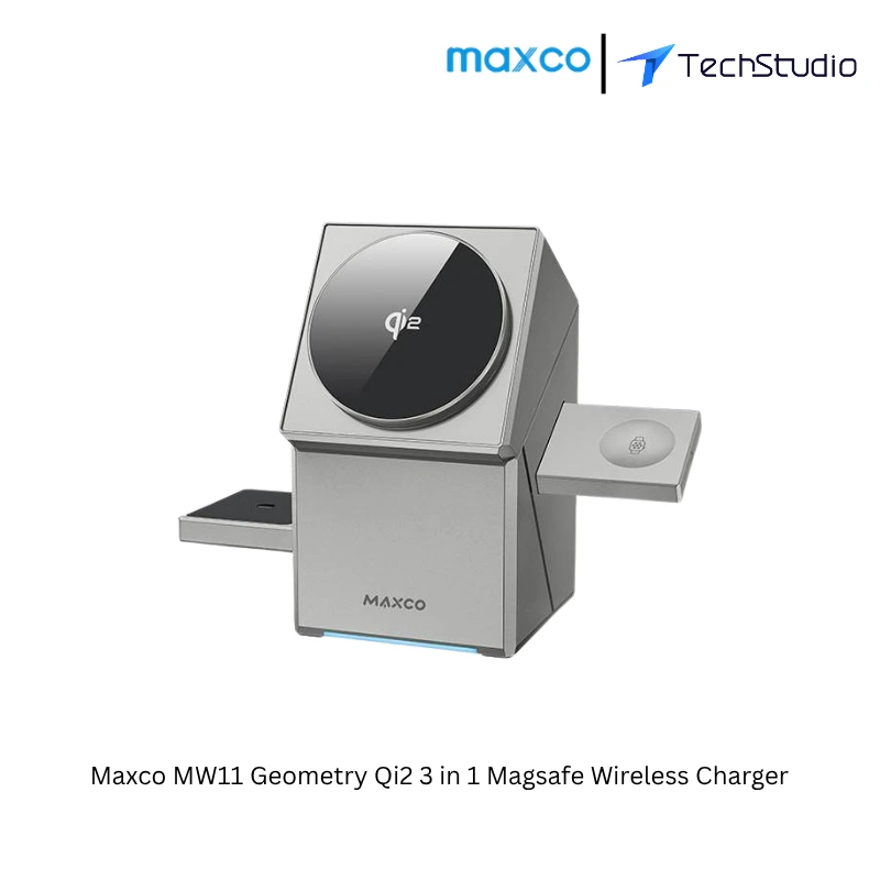 Maxco MW11 Geometry Qi2 3 in 1 Magsafe Wireless Charger