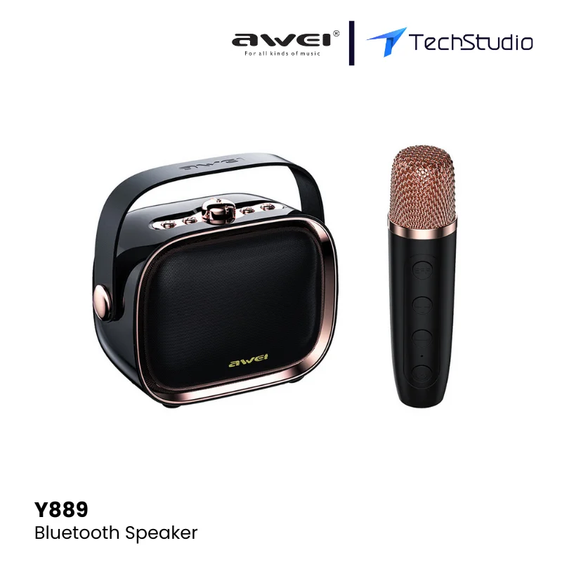 Awei Y889 Mini Karaoke Bluetooth Speaker - 2